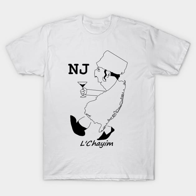 A funny map of New Jersey 4 T-Shirt by percivalrussell